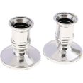 thumbnail image 1 of 2 Pieces Candle Holder Candlestick Candlestick Base Wedding Decoration - Silver, 1 of 5