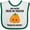 White and Green, variant on Inktastic Non-Verbal Trick or Treater with Cute Pumpkin Boys or Girls Baby Bib