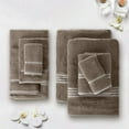 thumbnail image 6 of Lavish Home 8-Piece 100% Cotton Complete Bath Towels Set, Taupe, 6 of 7