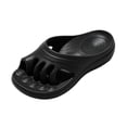 thumbnail image 2 of Separat Toe Arch Support Slides Summer Home Outdoor Women Sandals Slippers Black, 2 of 4