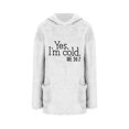 thumbnail image 4 of Bowake Sweat à Capuche Confortable pour Femmes Manches Longues Sweat à Capuche en Polaire d'Hiver avec Poches, 4 of 4