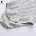 thumbnail image 6 of PULLIMORE Newborn Baby Boys Girls Ribbed Clothes 2 PCS Long Sleeve Romper Pants Infant Jumpsuit (Gray, 12-18 Months), 6 of 8