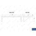 thumbnail image 6 of AmGood 18" Width x 48" Length | Stainless Steel Wall Shelf | Square Edge | Metal Shelving | Heavy Duty | Commercial Grade | Wall Mount | NSF Certified, 6 of 6