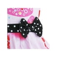 thumbnail image 4 of Girls Pink Heart Print Bow Tie Party Sundress Kids Clothes 4-5, 4 of 5