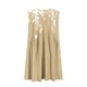 thumbnail image 3 of Vestido de Verano Casual, Vestido de Cuello en V sin Mangas Impreso Suelto Hecho de Poliéster Cómodo para el Uso Diario de Verano de Primavera, Vestido de Verano de Mujer, 3 of 5
