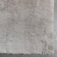 thumbnail image 4 of Well Woven | Faux Rabbit Fur Shag Grey | Super Soft | Area Rug 3x5 (3'11" x 5'3"), 4 of 7