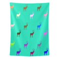 thumbnail image 2 of EREHome Colorful Reindeer Home Decoration Wall Tapestry 60x40 inches, 2 of 4