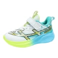 thumbnail image 5 of Kids Running Shoes Comfortable Cushioning Thick Soft Sole Boys Girls Athletic Trainers Shoes Lightweight Nonslip Sneakers Sky Blue 13 Little Kid, 5 of 5
