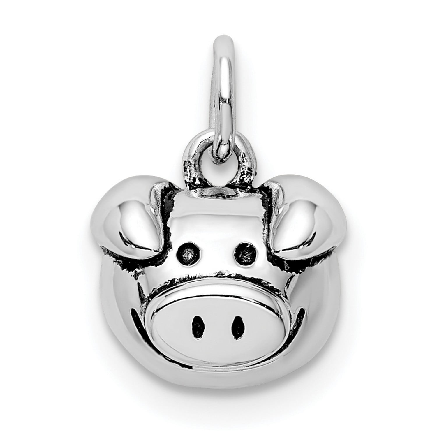 Italy 925 Sterling Silver Enamel Piggy Design Link Bracelet 7 Jewelry by Wholesale Charms