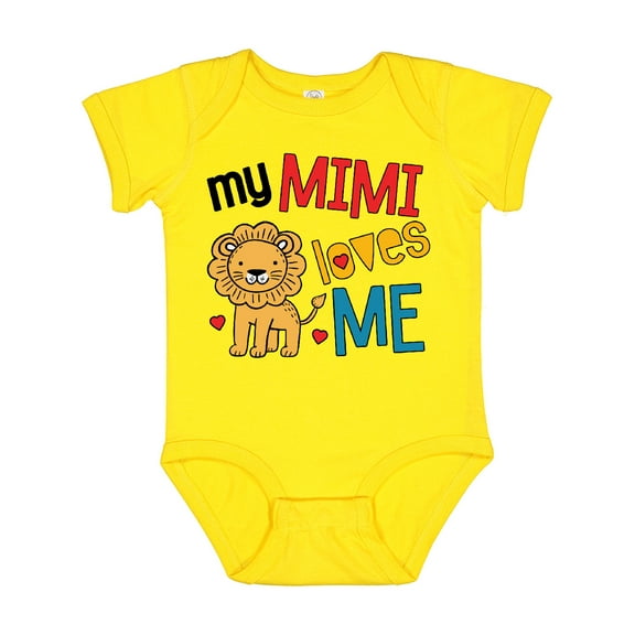 Inktastic Mimi Loves Me Grandson Lion Boys Baby Bodysuit