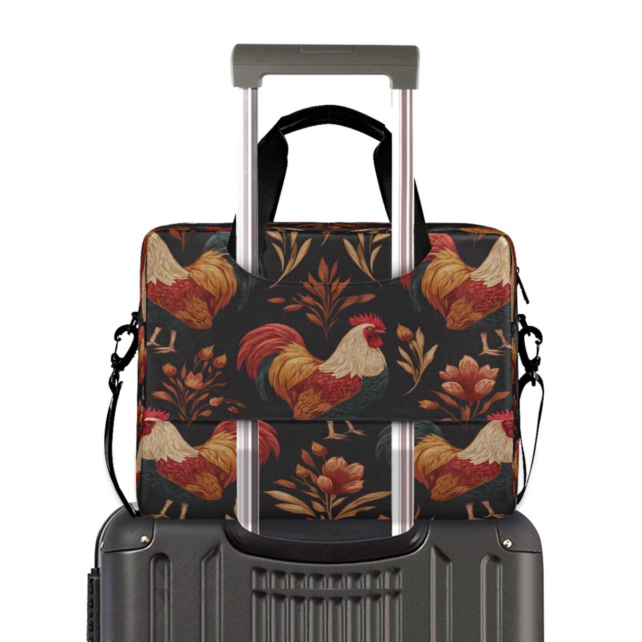 Laptop Bag Laptop Briefcase 15.7 x 3 x 11.8 Inches Laptop Bag Briefcases Laptop Storage Travel Laptop Bag Work Laptop Bag Pretty Roosters