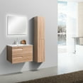 thumbnail image 3 of Eviva Joy 28" Maple Wall Mount Bathroom Vanity w/ White Integrated Top, 3 of 5
