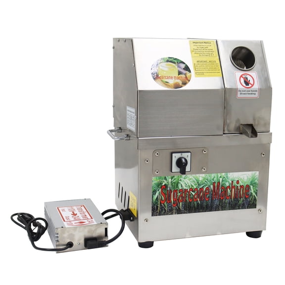 Commercial Electric Sugarcane Juice Extractor 4 Rollers Sugarcane Juicer without filter 24V DC/110V AC