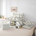 thumbnail image 6 of Castle Fairy Preppy Animal Sloth Bedding Comforter Set,Cartoon Wildlife King Bedding Sets, 6 of 8