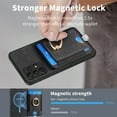thumbnail image 5 of Nalacover 2-in-1 Magnetic Case for Samsung Galaxy A53 5G, Back Wallet Case with Detachable Card Holder Ring Stand Cover for Samsung Galaxy A53 5G, Vintage PU Leather Shockproof Case - Black, 5 of 10
