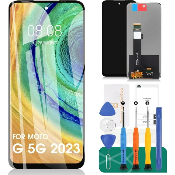 for Moto G 5G 2023 Screen Replacement Kit for Motorola Moto G 5G 2023 Screen Replacement for Moto XT2313 LCD Display Touch Screen Digitizer Assembly Replacement