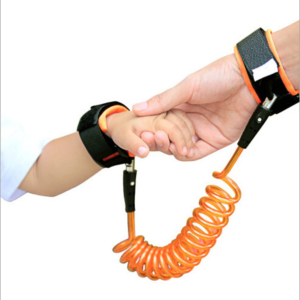 Anti-Lost Spring Wristband safety Harness Rope Belt Elastic Wire For Kids Baby R 