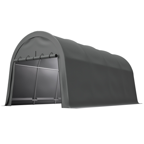 Anti-Snow 10x20 FT Carport, Commercial Grade Heavy Duty Portable Garage Canopy with Steel Frame & Vented Roof, Waterproof Outdoor Storage Shed for Vehicle, Boat, RV