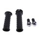 thumbnail image 1 of Empuñaduras de de diamante para manillar de motocicleta de 7/8 '' y 22 mm con extremo de barra negro kusrkot Grados de mano Thumb Thumb Thumb, 1 of 8