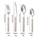 thumbnail image 2 of 4-Piece Stainless Steel Cutlery Set with Resin Riveted Handle for Fine Dining Utensils, 2 of 2