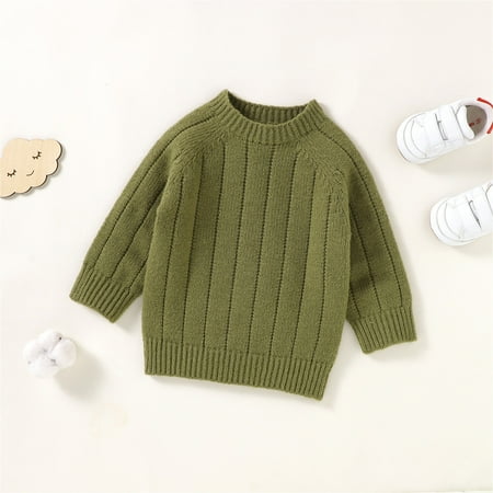 

Hunpta Autumn Winter Warm Outfits Newborn Infant Baby Girl Boy Cute Long Sleeve Solid Knitted Sweater Pullover Tops