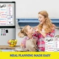 Meal Planner for Refrigerator Easy to Clean Dry Erase Menu