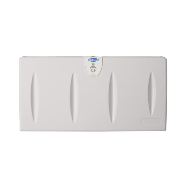 Foundations SafetyCraft Horizontal Wall-Mounted Baby Changing Station, 250 lb Capacity, Light Gray (100-EH-SC)