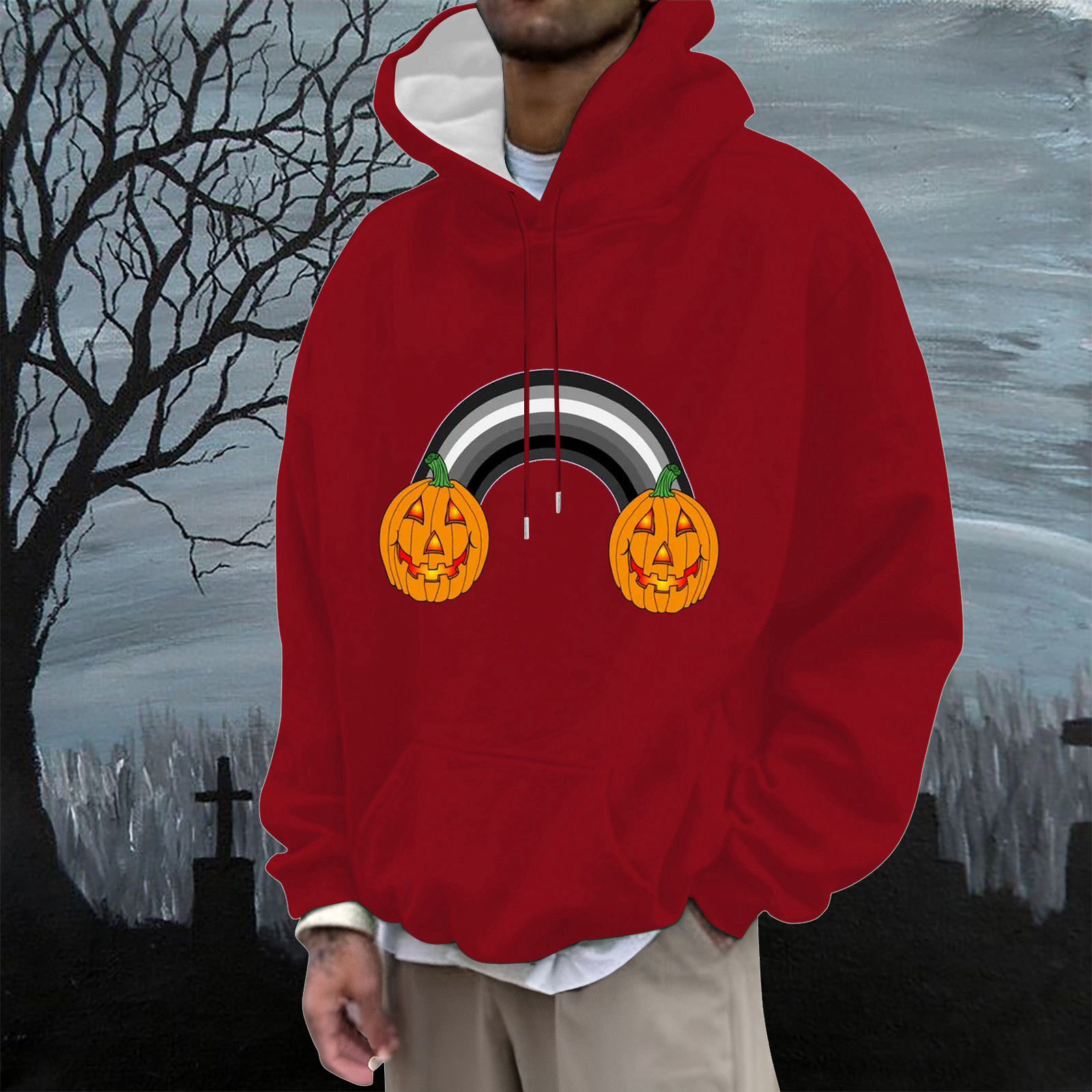 Pepeey Funny Halloween Hoodies for Men Hooded Sweatshirts Men s Hoodies Pullover Vintage Graphic Hoodie Halloween Shirts Men Zip Up Sweatshirts for Men Funny Sweatshirts Men Walmart