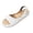 White, variant on Sandals for Women Open Toe Polka Dot Wedge Back Sling Strap Slip On Casual Sandals Soft PU Leather Cushioned Insole Vintage Dot Print Summer Dress Sandals