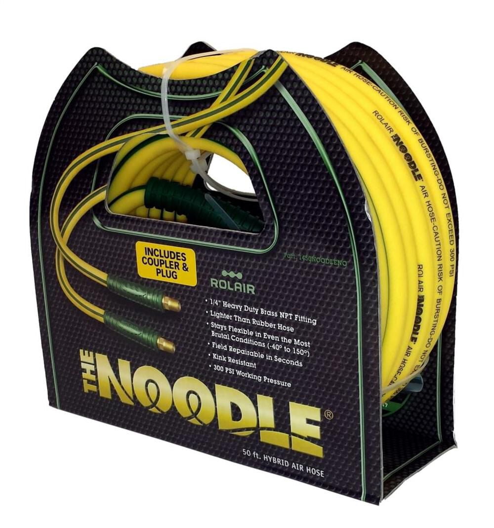 Rolair 3/8 In. X 50 Ft. Noodle Air Compressor Hose (Incl. 1/4In Coupler/plug)