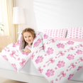 thumbnail image 3 of Homewish Dog Paws Bow Twin Comforter Sets,Dreamy Princess Style Bedding Set,Pink,Pink Reversible,2-Piece,1 Comforter and 1 Pillowcase, 3 of 7