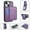 Purple, variant on Allytechgroup 2 In 1 Wallet Case for Apple iPhone 15, Detachable Cards Holder Compatible with Magsafe Anti-Scratch Bumper Shockproof Drop Protection Phone Case for Women Men, Brown