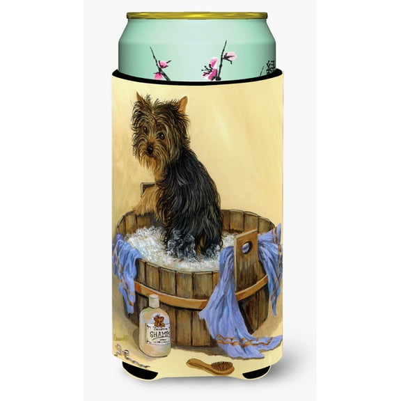 Carolines Treasures Yorkie Bath Time Tall Boy Hugger Tall Boy multicolor