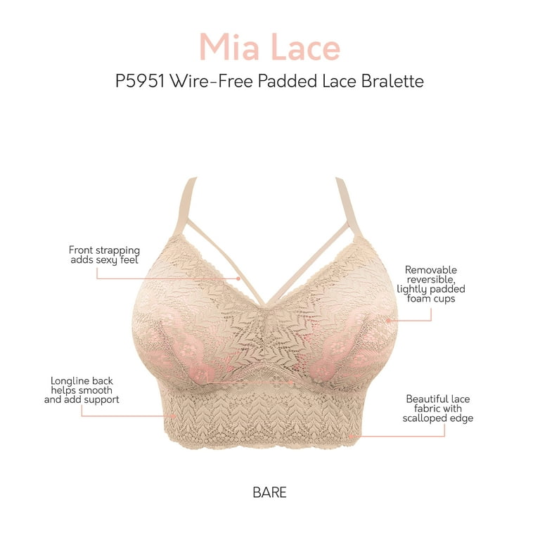Parfait Mia Lace Wire-Free Padded Lace Bralette P5951