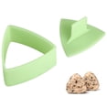 thumbnail image 1 of Molde para bolas de arroz triangulares, antiadherente, para sushi, con algas marinas. Molde para bento con algas marinas tostadas (verde claro)., 1 of 8