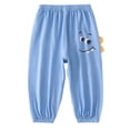thumbnail image 2 of SROBPTY Toddler Boys Pants Print Straight Leg Soft Elastic Waist Breathable Trousers for 1-3Y, 2 of 5