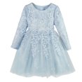 thumbnail image 2 of Vestido de princesa para niñas, otoño e invierno, vestido de malla hinchada, para niñas de 3 a 15 años, de talla mediana y grande, vestido de boda para niñas de flores, 2 of 5