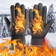 thumbnail image 4 of Guantes de invierno para montar a caballo al aire libre con pantalla táctil | Guantes deportivos cálidos y resistentes al viento con palma antideslizante | Forro polar suave con aislamiento térmico, 4 of 5