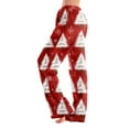 thumbnail image 2 of WTOBBY Women's Christmas Print Anime Pajama Pants, Casual Sleepwear with Drawstring Waist, Loose Fit for Yoga and Comfort, Festive Designs for Home Wear,Red S, 2 of 7