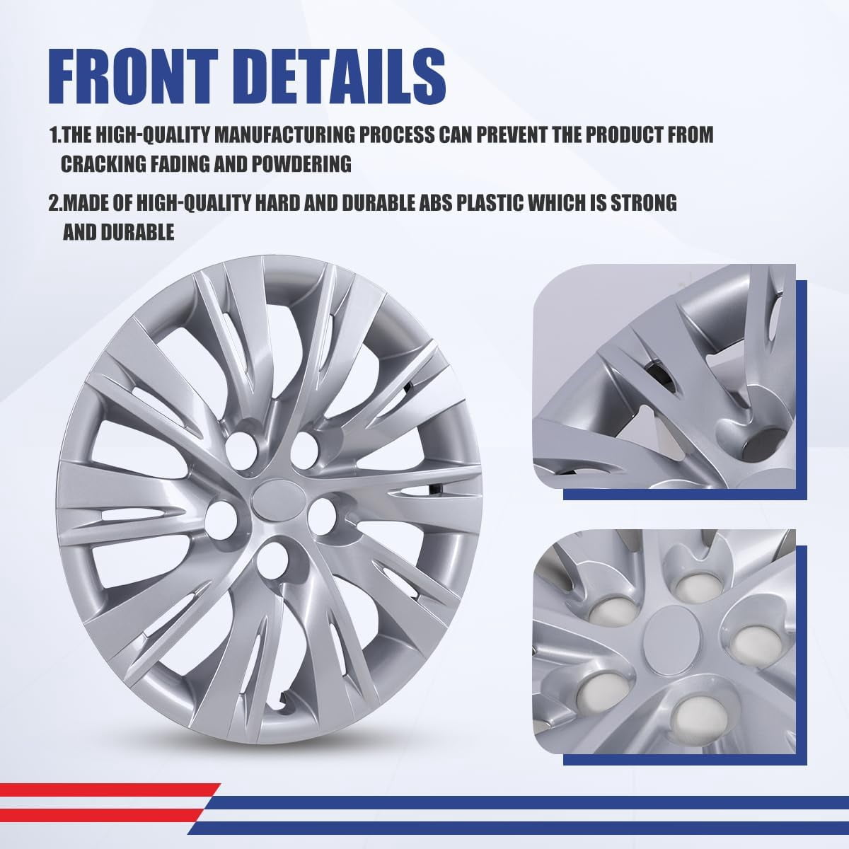 16" Hubcaps 2012-2014 Toyota Camry / 2012-2014 Toyota Camry Hybrid Wheel Rim Covers,Heavy Duty PP Material (Set of 4,Lacquer)
