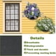 thumbnail image 4 of Basquetas De Canasta Colgante De Media Redonda Negra, Retención Para Un Crecimiento Superior Para La Decoración Del Hogar En Jardines Patios Oficinas De Balcones, 4 of 7
