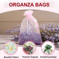 thumbnail image 3 of Uxcell Organza Bag, Sheer Heart Mesh Bags Drawstring Gift Bags Bulk Party Favor Bags Jewelry Pouches Grass Green-Gold 5" x 7", 3 of 6