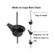 thumbnail image 3 of Rain Chains For Gutters Mobile Birds On Cups Rain Chimes 7.8ft Rain Chimes With Attached Hanger And, 3 of 5