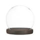 thumbnail image 1 of Cúpula de Vidrio Cloche Uxcell, Tarro Esférico D4.7In con Base de Madera para DIY Globos de Nieve/Pequeñas Plantas/Flores/Velas/Modelos/Souvenirs, Caja de Exhibición de Vidrio [Blanco], 1 of 1