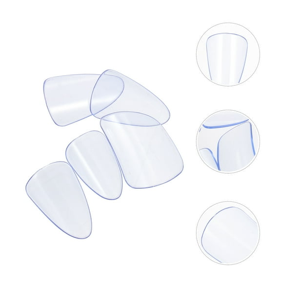 Soimiss SkyBlue Pipa Nails Nail Covers for Fingertip Protection Made of Durable PC Material 5 Pcs