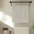 thumbnail image 2 of Unique Bargains Wave Texture Pattern Hand Towels Cotton Highly Absorbent Bath Towels Khaki 13"x30", 2 of 8