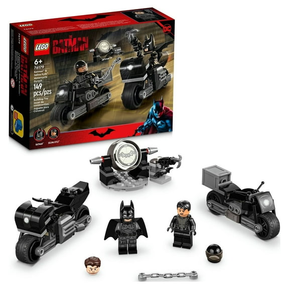 LEGO DC Batman: Batman & Selina Kyle Motorcycle Pursuit 76179 Building Kit; Cool Super-Hero Toy for Kids Aged 6 (149 Pieces)