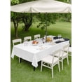 thumbnail image 4 of Outdoor Tablecloth with Umbrella Hole for Patio/Picnic/Party/Camping, Dinosaurs Showering Waterproof Table Cloth Rectangle Table Cover Washable, Modern Abstract Art Funny Animals (60"x 84"), 4 of 8