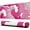 Pink Wave, variant on Luxury Marble Black Gray with Yellow Ombre Mouse Pad, Gaming Mouse Mat with Design, Non-Slip Rubber Base Mousepad, Office Mouse Pads, 9.5 x 7.9 Inch