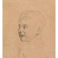 thumbnail image 2 of Sir David Wilkie 12x13 Gold Ornate Wood Frame and Double Matted Museum Art Print Titled - Head of Girl (1806), 2 of 4